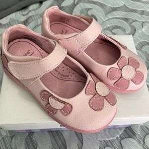 Pediped Abigail Pink Toddler girl shoes. Size 7.5-8, EU 24